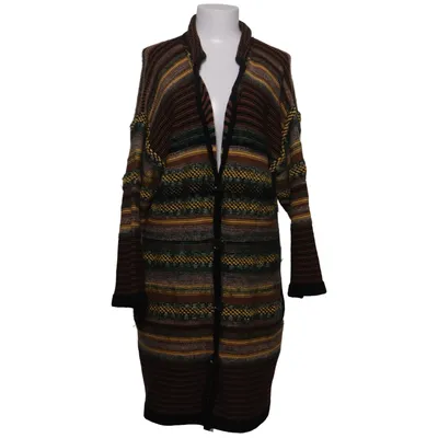Cardigan (Brun, Grøn, Gul) fra Dagmar Elastan, Merinould, Mohair, Polyamid, Viscose