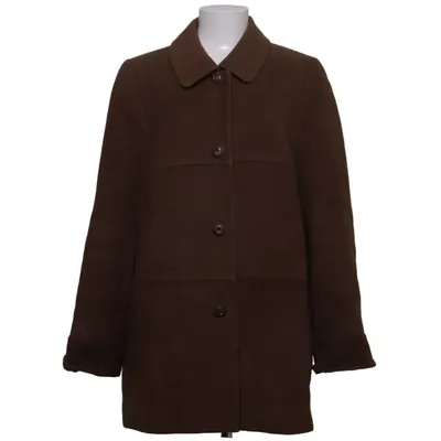 Coat (Brown) from DAKS London Cupro, Wool