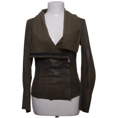 Bikerjacka (Grön) från Zara Woman Elastan, Polyester