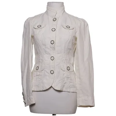 Blazer (Wit) van White House Black Market Katoen, Linnen