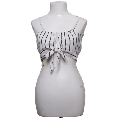 Crop top (Vit, Svart) från Fancyqube Elastan, Polyester