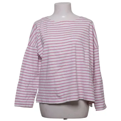 Långärmad t-shirt (Vit, Rosa) från Munich Freedom Ekologisk bomull