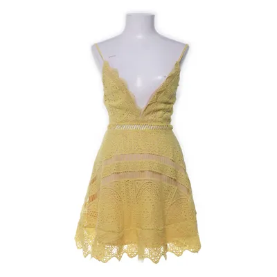 Dress (Yellow, Beige) from Love Triangle Polyester