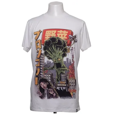 T-shirt (White, Multicolored) from Hoodie Lab Cotton, Polyester