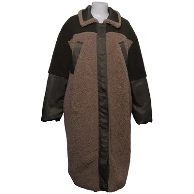 Winter coat (Beige, Green) from KappAhl Polyester