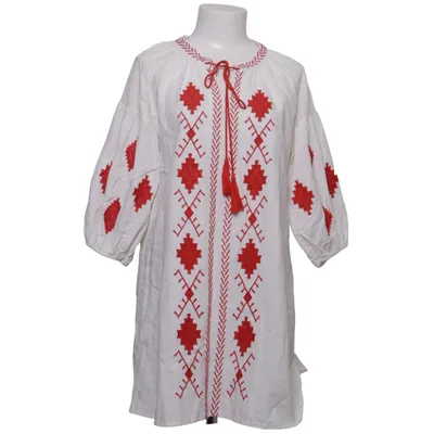 Tuniek (Wit, Rood) van Mochy Katoen, Linnen
