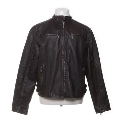 Läderjacka (Brun) från Retro Skinn, Polyester