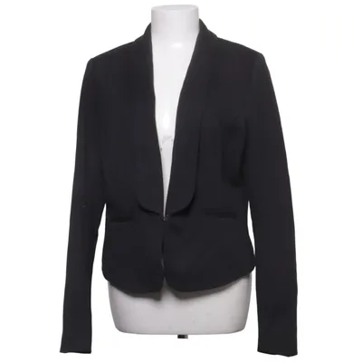 Blazer (Noir) de Flame Coton, Élasthane, Polyester
