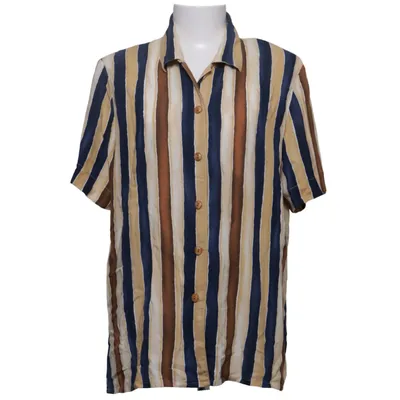 Chemise à manches courtes (Bleu, Beige, Marron) de Empress