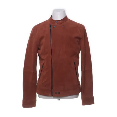 Biker jacket (Brown) from Zara Man Elastane, Polyester