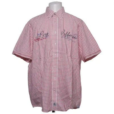 Chemise à manches courtes (Blanc, Rouge) de Casamoda Coton