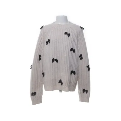 Sweater (White, Black) from Zara Acrylic, Polyester