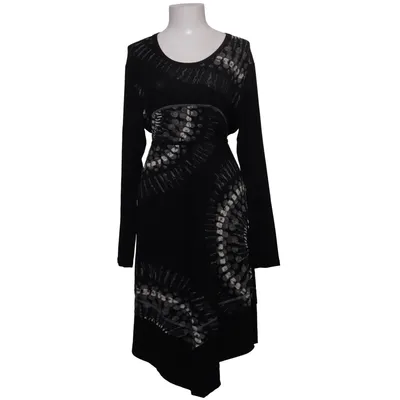 Kjole (Sort, Hvid) fra Cozzi Elastan, Viscose