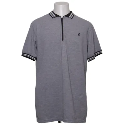 Poloshirt (Grijs, Zwart, Wit) van Father & Sons Katoen, Elastaan, Polyester