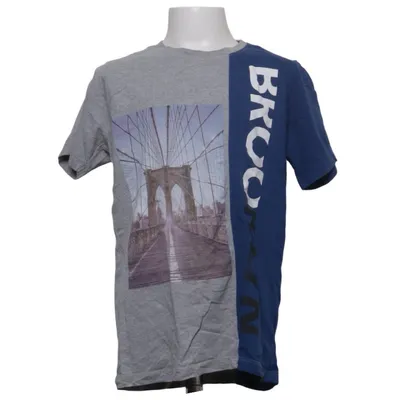 T-shirt (Blauw, Grijs) van Fitz Organisch katoen