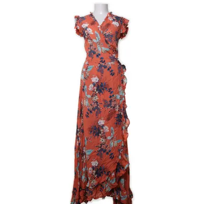 Omlottklänning (Orange, Blå, Flerfärgad) från RAVN Viskos