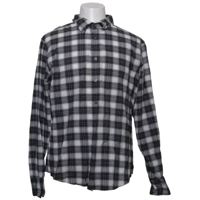 Chemise en flanelle (Noir, Blanc, Gris) de John Varvatos Coton, Polyester