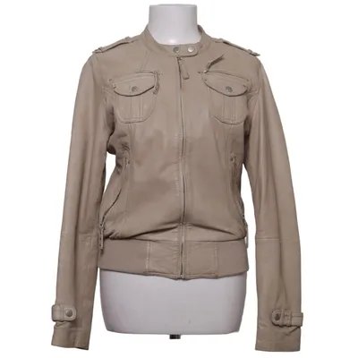 Leather jacket (Beige) from ONSTAGE Denmark Leather