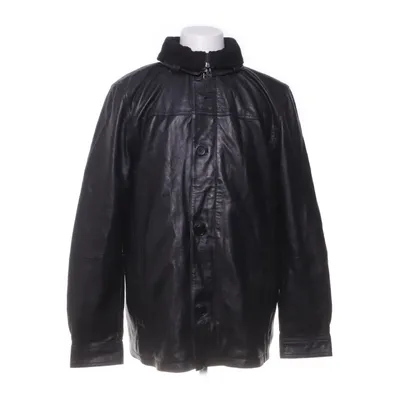 Leather jacket (Black) from Allan Clark Polyester, Leather