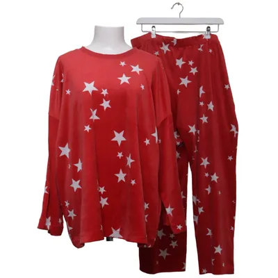 Pyjamas (Röd, Vit) från C&A Elastan, Polyester