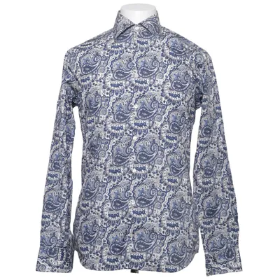 Shirt (Blauw, Wit, Meerkleurig) van John Henric Katoen