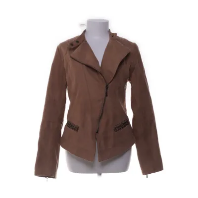 Bikerjacka (Beige) från Cache Cache Polyester, Bomull