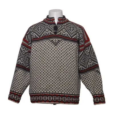 Lusekofte (White, Gray, Red) from Dale of Norway