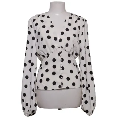 Blouse (White, Black) from Gina Tricot Recycled polyester