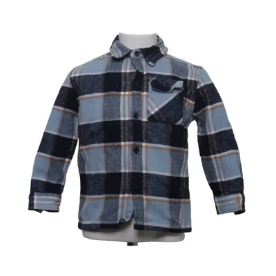 Flanellen overhemd (Blauw, Zwart, Beige) van Topolino Katoen