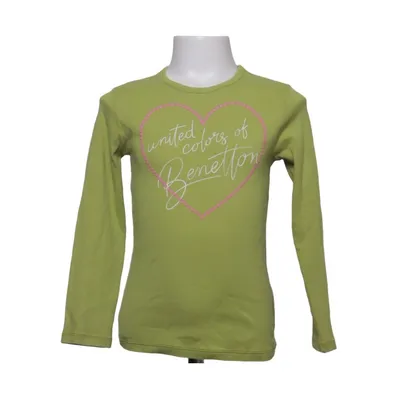 Long sleeve T-shirt (Green, Pink) from United Colors of Benetton Cotton