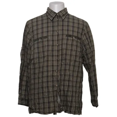 Chemise en flanelle (Gris, Bleu, Beige) de Os Trachten Coton