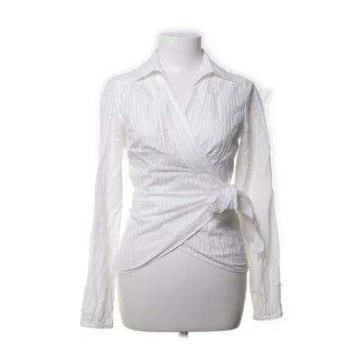 Omlottblus (Vit) från Massimo Dutti Woman Bomull