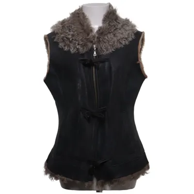 Shearling jacket (Gray, Beige) from Marc Aurel Leather