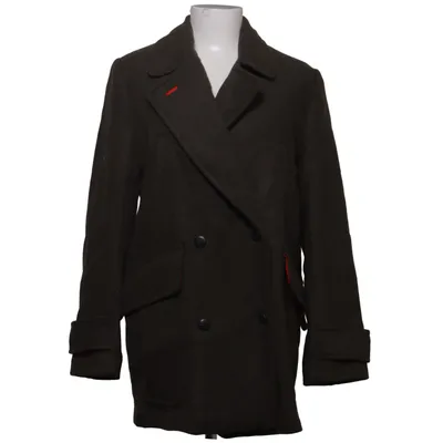 Pea coat (Green) from Zara Acrylic, Polyester, Wool