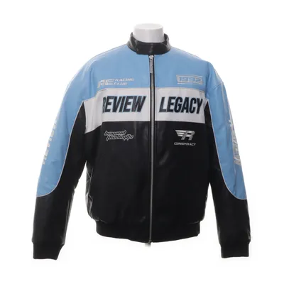 Motorcykeljacka (Blå, Svart, Vit) från Review Polyuretan