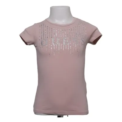 T-shirt (Rose) de Guess Kids Coton, Élasthane