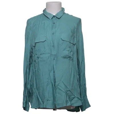 Shirt (Turquoise) van Mango Basics Viscose