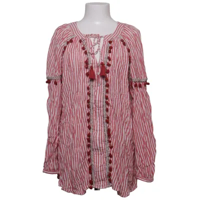 Blouse (Rouge, Blanc) de Zara Trafaluc Collection Polyamide, Polyester