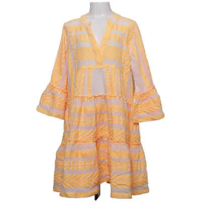 Robe (Jaune, Blanc) de Devotion Coton, Élasthane