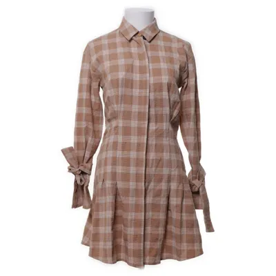 Blousejurk (Bruin, Wit) van ASOS Design Katoen, Elastaan, Polyester