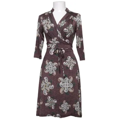 Robe (Marron, Multicolore) de Stockholms Klänningsfabrik Élasthane, Polyester