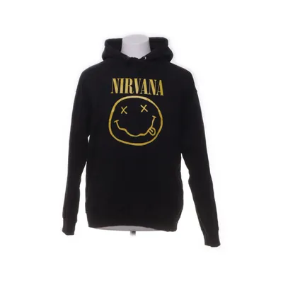 Huvtröja (Svart, Gul) från Nirvana Bomull, Polyester