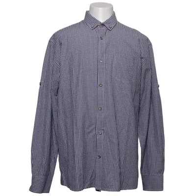 Shirt (Blue, White) from Wiesnkönig Cotton, Polyester