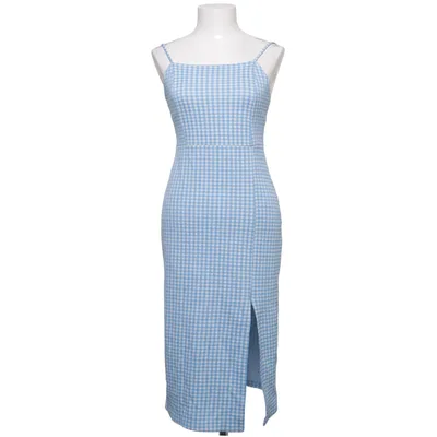 Klänning (Blå, Vit) från Zara Bomull, Elastan, Polyester