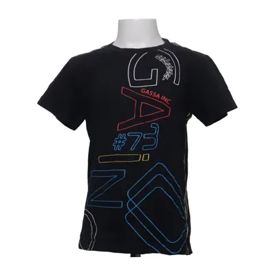 T-shirt (Black, Multicolored) from Gassa Cotton