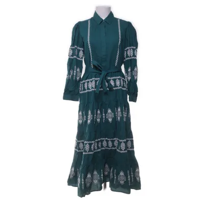 Jurk (Groen, Wit) van Zara Polyester
