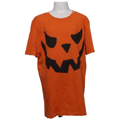 T-shirt (Orange, Sort) fra H&M Kids Bomuld
