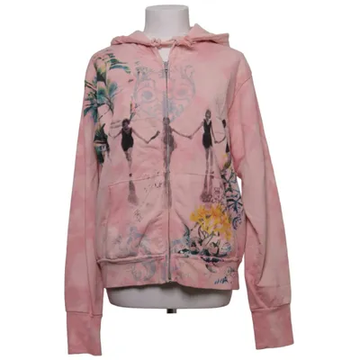 Hoodie (Pink, Multicolored) from Blue Willi's Cotton