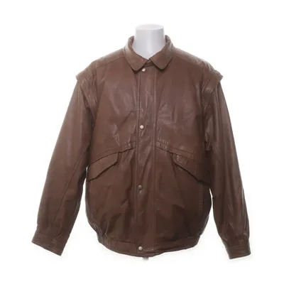 Läderjacka (Brun) från Basics Akryl, Polyester