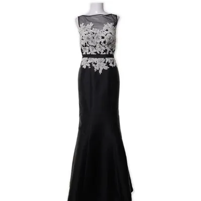 Robe de soirée (Noir, Blanc) de Luxuar Limited Polyester